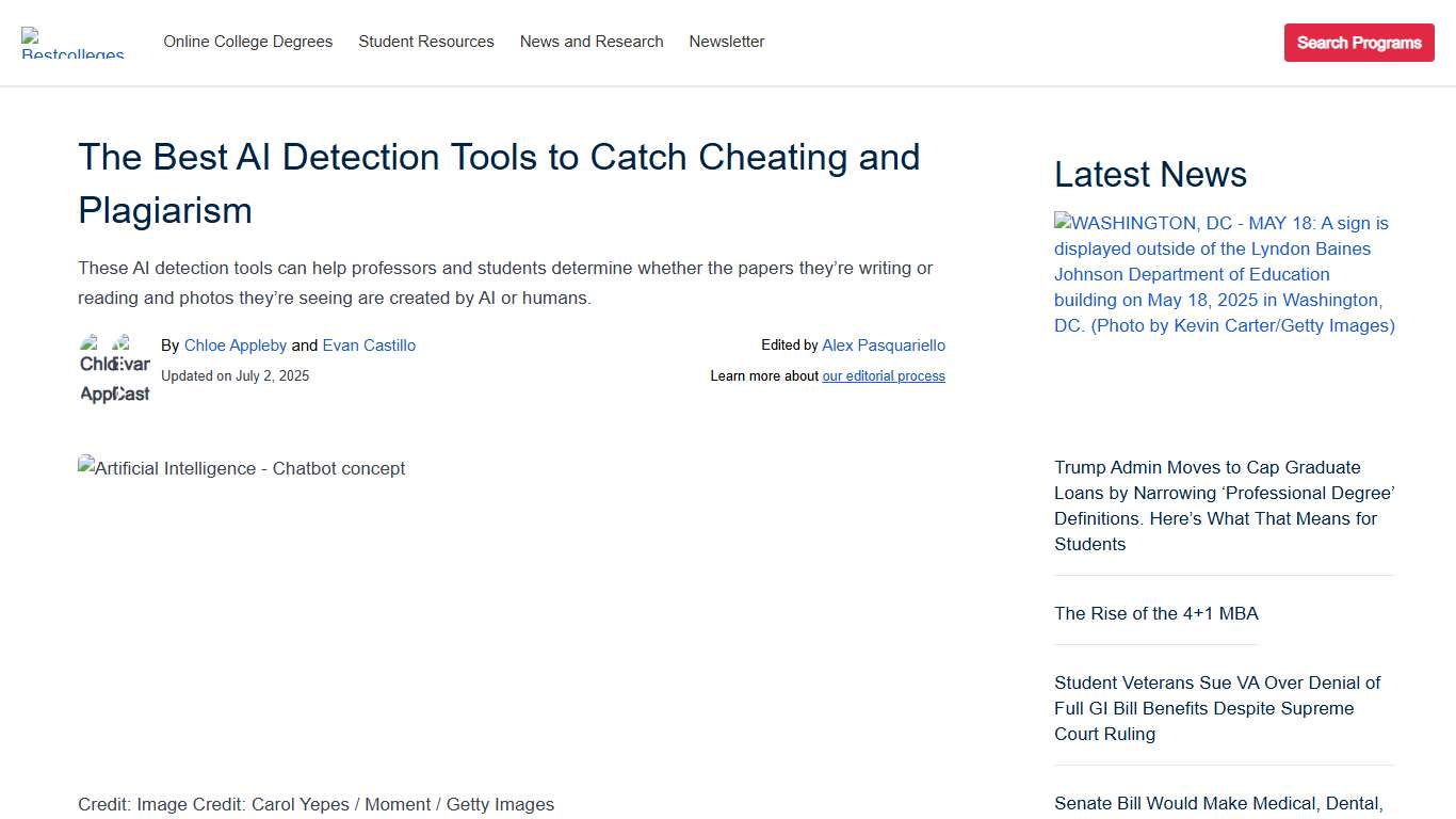 The Best AI Detection Tools to Catch Cheating and Plagiarism | BestColleges
